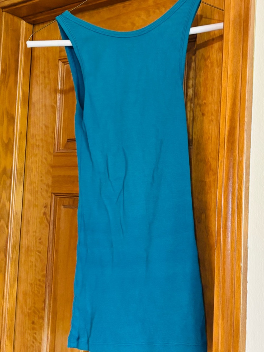 GAP Teal Ribbed Racerback Tank - Picture 5 of 6
